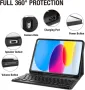 Калъф с клавиатура MAYPHY за iPad 10-то поколение 10,9 инча 2022 г., с държач за молив, черен, снимка 3