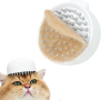 Jellyfish Силиконова четка за котки за ресане и масаж с бутон за почистване, снимка 1