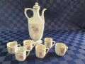 Стар порцеланов сервиз за греяна ракия,ликьор-Развитие,с.Калейца, снимка 5