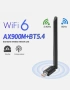 900Mbps WiFi безжична мрежова карта WiFi 6 Bluetooth 5.4 USB адаптер двубандов, снимка 1