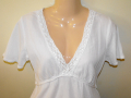 Бяла кенарена блуза, снимка 1 - Ризи - 36208218