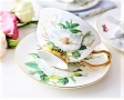 Комплект "Омайна роза" - чаши с лъжички за чай, кафе и капучино, снимка 4
