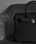 Черна кожена чанта тип Hermes Birkin, снимка 5
