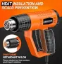 SEEKONE 2000 W професионален комплект пистолет за горещ въздух  400 ℃ и 600 ℃
, снимка 3