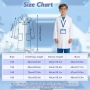Нов Детски костюм учен/доктор 8 части престилка очила лупа ID лаборатория, снимка 2