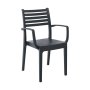Стол трапезен градински OLIMPIA ARM Черен, снимка 1 - Столове - 44277273