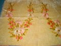 Ръчно бродиран матив за терлъци 19 ти век бродерия на кадифе, снимка 3