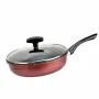 Дълбок тиган с капак Rosberg, Ø 22/26/28 см, Мраморно покритие, Индукция, Бордо меланж, снимка 2