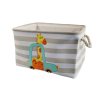 Кутия за Съхранение на Играчки, Дрехи, Козметика, Сгъваема, с Удобни Дръжки - GIRAF, за Детска стая,, снимка 1 - Мебели за детската стая - 41442862