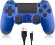 Безжичен джойстик за Playstation 4 , Син, Червен, сензорен панел, снимка 1
