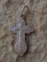 Старо сребърно кръстче 50632, снимка 5