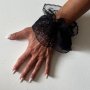 Черни маншети , дантелени гривни за жени 8563, снимка 3