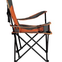 Сгъваем къмпинг стол сив оранжев с калъф 47x50x78см, снимка 2 - Къмпинг мебели - 41434706