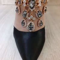 Дамски елегантни обувки с камъни, снимка 10 - Дамски елегантни обувки - 35977812