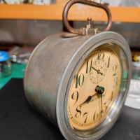 Стар Немски Механичен Часовник Будилник Junghans , снимка 3 - Антикварни и старинни предмети - 44837304