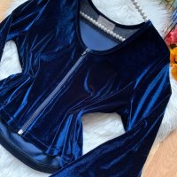 Блуза кадифе Орсай, снимка 2 - Блузи с дълъг ръкав и пуловери - 35983331