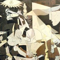 GUERNICA 1937 на Pablo Picasso НОВ Гоблен 43 см / 20 см, снимка 1 - Гоблени - 38869633