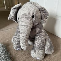 Нова плюшена играчка сив слон Момичета Момчета Деца Подарък, снимка 8 - Плюшени играчки - 42353773