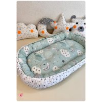 Гнездо за бебе с две лица “Мента”, снимка 2 - Бебешки легла и матраци - 41046717