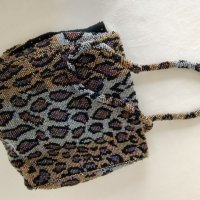 стара дамска чанта от стъклени мъниста леопард, снимка 10 - Антикварни и старинни предмети - 41710335