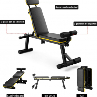 Регулируема напълно сгъваема фитнес лежанка M002, снимка 7 - Фитнес уреди - 36338670