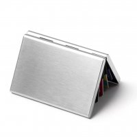 Метален портфейл ПРОТЕКТОР със защита за безконтактни дебитни и кредитни карти , снимка 7 - Портфейли, портмонета - 34335256