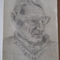 Картина Портрет на Йордан Радичков 80те години 1, снимка 2 - Картини - 34134576
