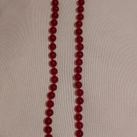 Красива огърлица от естествен Рубин 370 карата, снимка 3 - Колиета, медальони, синджири - 36232776