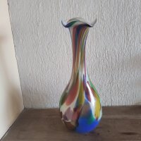 Стъклена ваза Мурано, снимка 1 - Антикварни и старинни предмети - 44491359