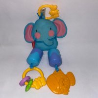 Fisher Price - дрънкалка и гризалка Слонче , снимка 1 - Дрънкалки и чесалки - 39758873