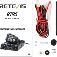 Радиолюбител Retevis RT95, двулентов приемо-предавател, въртящ се LCD двоен дисплей, снимка 9 - Друга електроника - 44610492
