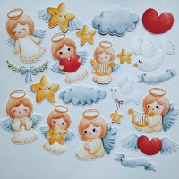 Изрязани елементи от картон Little angel 20 бр - R026, снимка 2 - Други - 41246761