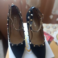 Дамски,елегантни обувки-набук, снимка 3 - Дамски обувки на ток - 40203519
