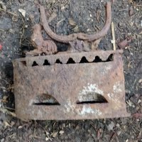 Антика старинна ютия с жар въглени, снимка 1 - Антикварни и старинни предмети - 41248465