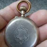 Сребърен джобен часовник Charles Locle, снимка 6 - Антикварни и старинни предмети - 41435026