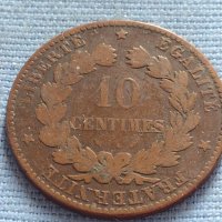 Рядка монета 10 сантима 1896г. Франция Трета република 30411, снимка 3 - Нумизматика и бонистика - 42681907
