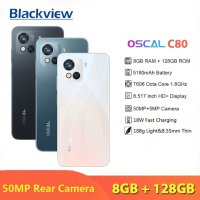  Blackview Oscal C80 4G Глобал 8GB Ram 128 GB ROM 5180 mAh Батерия, снимка 1 - Телефони с две сим карти - 32557675