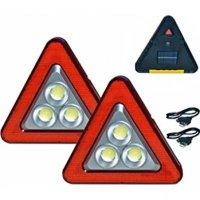 Работна мощна LED лампа COB HS-8017, авариен триъгълник, соларен панел, Power Bank, снимка 6 - Други инструменти - 39438352