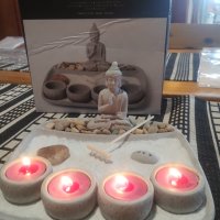 свещник с Буда, снимка 1 - Йога - 42667176