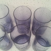 Стъклени чаши Кока Кола от един цвят прозрачно сини 6 бр, снимка 5 - Колекции - 39408798