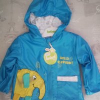 Бебешки якета, тънки, летни, син цвят с картинка слонче, снимка 3 - Бебешки якета и елеци - 41356324