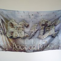 AC/DC Rock or Bust хеви метъл флаг постер рок Ей Си Ди Си знаме, снимка 1 - Други стоки за дома - 39215493