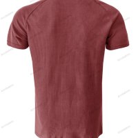 Мъжка модна лятна рипсена тениска Henley, 6цвята - 023, снимка 4 - Тениски - 41566640