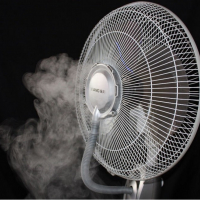 Вентилатор с водна мъгла,Дистанционно,3 степени,127x40 см,75 W,Регулиране наклона и посоката,4 литра, снимка 4 - Вентилатори - 36513550