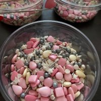 Захарни поръски микс перли перлички сърца бонбони захарна поръска sprinkles, снимка 6 - Други - 38711053
