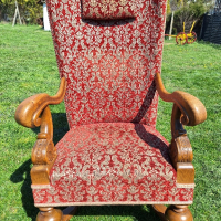 антично Викторианско кресло , снимка 9 - Дивани и мека мебел - 44925741