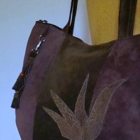 Дамска чанта от естествена кожа! Ръчна изработка!, снимка 7 - Чанти - 34810084
