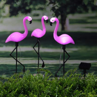 HI Соларни LED градински лампи Flamingo 3 бр（SKU:423908, снимка 1 - Други стоки за дома - 44618355