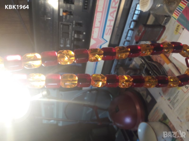 Стара кехлибарена броеницс, снимка 1