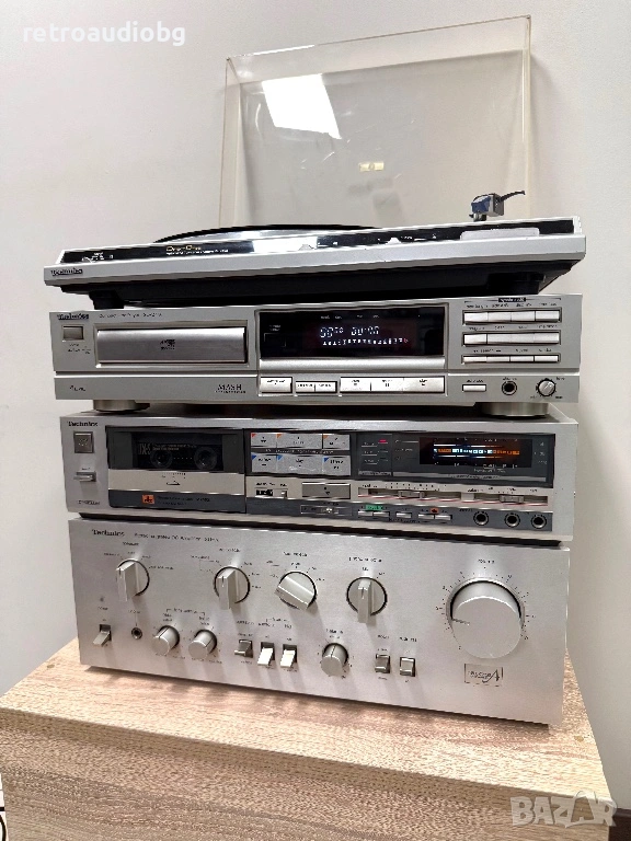 🔊Ретро аудио система Technics - Усилвател, дек, CD и грамофон🔉, снимка 1